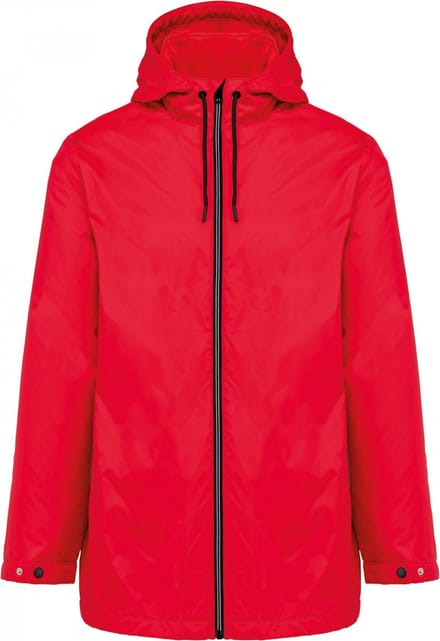 Kariban Uniseks fleecejas met gevoerde capuchon K6153 - Red - S