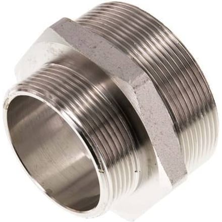 G 2 1/2'' x G 2'' Vernikkeld Messing Borstnippel 16 Bar - FL2S-M-BN-212G-200G