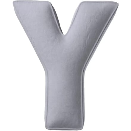Kussen letter y Yellow Tipi Posh Velvet