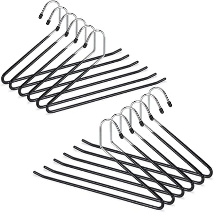 24x broekhanger - kledingbeugel - klerenhanger - broekbeugel metaal