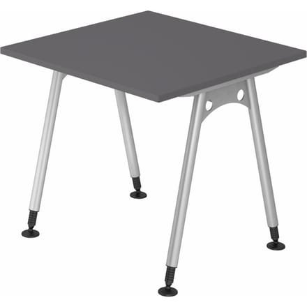 ATOS 8 S | Bureau - 80 x 80 Tafelhoogte I In hoogte verstelbaar Grafiet