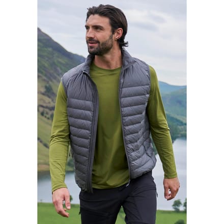 Mountain Warehouse Heren Featherweight II Gilet (Grijs)