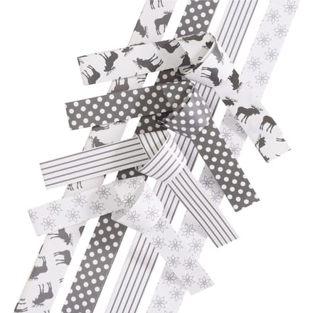 Papieren strips "X-Mas Grey"