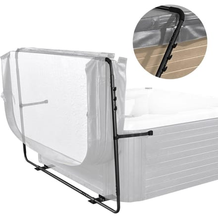 Levier de couverture de jacuzzi, Levier de couverture de spa, Hauteur 31,5  - 41,3  Largeur 53  - 92,5  Réglable, Installé en bas sur un côté, Convient à diverses tailles