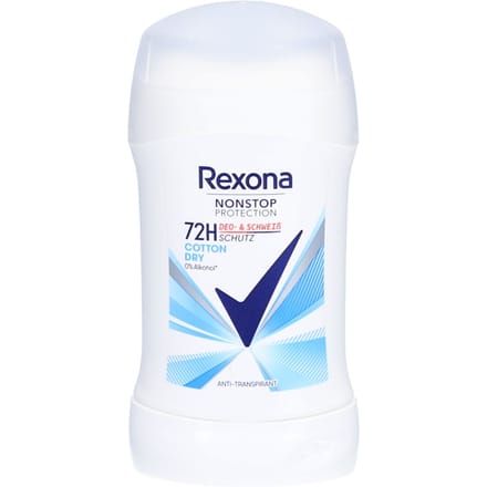 Rexona® Antiperspirant Deodorant stick Nonstop Protection 72 H Cotton Dry 50 Stiften