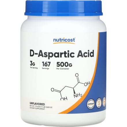 D-Asparaginezuur, Zonder smaak, 500G (1.1 pond)