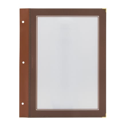 Securit A4 set extra insteekhoezen bruin (5 stuks)