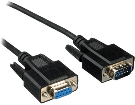 DB9 RS-232 kabel male female 1,8 meter