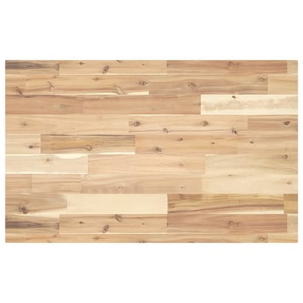 vidaXL - Wastafelblad - 160x50x4 - cm - onbehandeld - massief - acaciahout