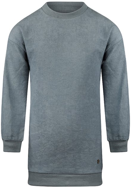Koko Noko meisjes jurk lange mouw blauw