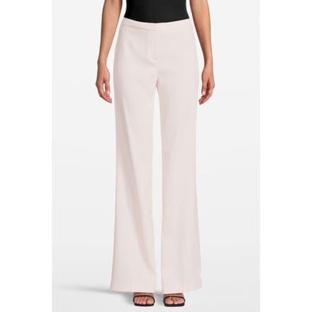 PINKO Hulka Pantalone Crepe Stretch Rose Cloud Maat: 46 | Wijde Broeken Outlet | Dames | Roze