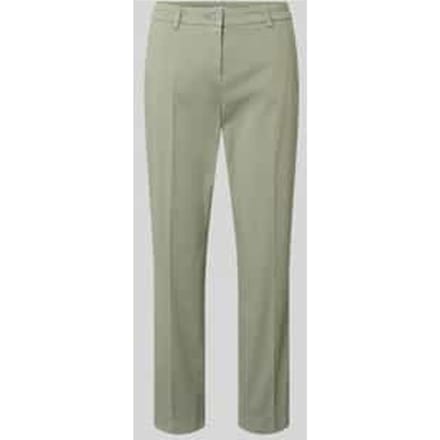 Straight fit stoffen broek met persplooien Model 'Karina'