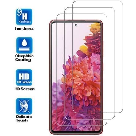 Schermbeschermer - Samsung - Galaxy S20 FE 5G - Gehard Glas - Ultra Slank - 3 STUKS transparant