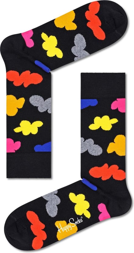 Happy Socks unisex sokken cloudy zwart
