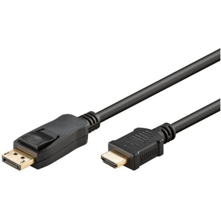 Goobay DisplayPort naar HDMI kabel, 4K/30 Hz, 10,2 Gbit/s, 3 m, zwart