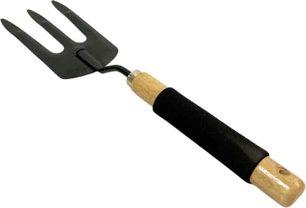 Synx Tools Tuinvork Mini Spitvork Metaal 36 cm - hark - Mini tuingereedschap - Onkruidverwijderaar - Handgereedschap - Moestuin benodigheden