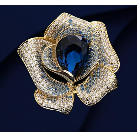 Modieuze Dames Luxe Broche Bloemstijl Exquise Broche Winter Nieuwe Trend Broche