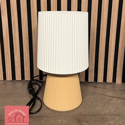 Lamp Eva - 3D geprint - Tafellamp - E27 - Latte