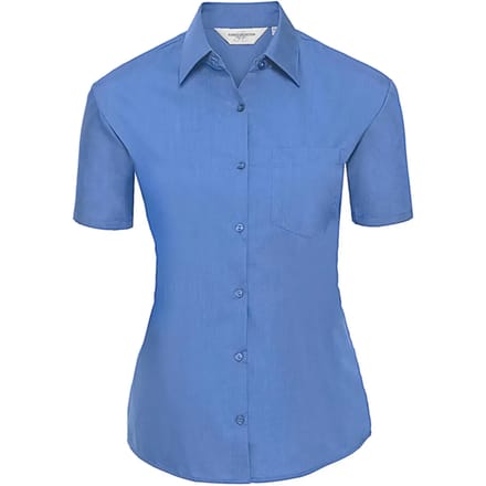 Korte mouwen popeline blouse voor dames Russell Athletic