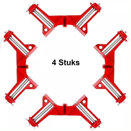 Hoekklemmen - Set van 4 - Hoek Lijmklemmen