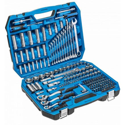 Högert Technik HT1R444 - Gereedschapsset - 222 stuks - Roestvrij staal - In Koffer