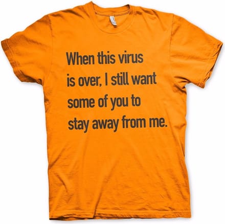 Hybris Stay Away From Me T-shirt oranje