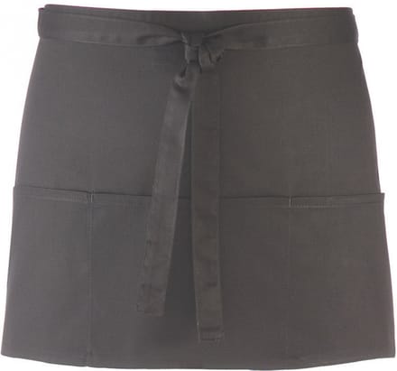 Schort/Tuniek/Werkblouse Unisex One Size Premier Dark Grey 65% Polyester, 35% Katoen