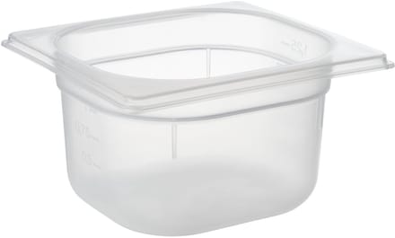 APS Gastronormbak - GN Bak - Polypropyleen - 17,6 x 16,2 cm - 1,5 Liter - Vaatwasserbestendig
