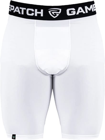GAMEPATCH | Compression shorts | Wit | Maat 2XL | Basketball | Handball | Urban Sports