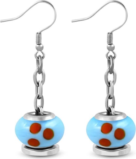 Montebello Oorbellen Gerdi ECJ015 - 316L Staal - Glas - ∅13mm - 32mm