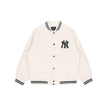 MLB Losse Corduroy Baseballjack Uniseks jassen Crème 3AJP02016-50CRS L white