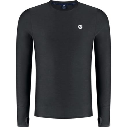 Rogelli Essential Heren Hardloopshirt - Lange Mouw - Duimgat - Zwart