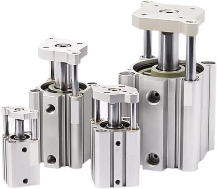 Pneumatische Cilinder - Luchtveer Dubbel Effect - Automatiseren Van Beweging - Compact Ontwerp - 40mm Slag - Metaal