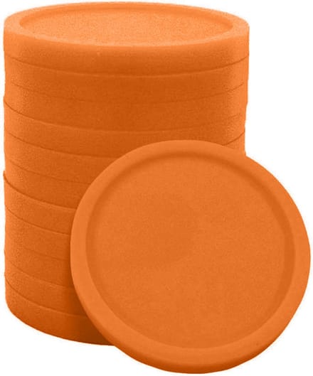 CombiCraf Blanco munten plastic Ø24 mm - Oranje - 100 stuks