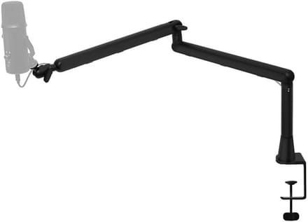 Microfoon Boom Arm - Microfoonstandaard Verstelbaar - Podcast Streaming - Ruimtebesparend Ontwerp - 435 cm - Zwart