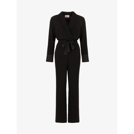 Freebird Dames jumpsuit yael shawl zwart