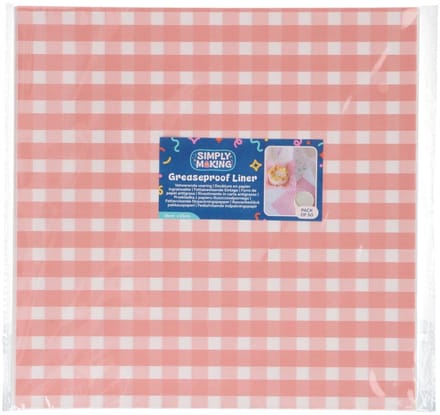 Simply Making Bento Box Vellen Roze Ruit 25x25cm pk/50