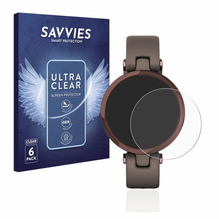 Savvies - Screenprotector voor Garmin Lily - Folie Beschermfolie transparant 6 Stuks
