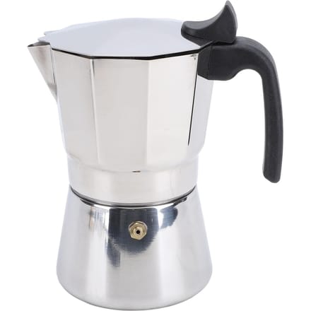 Cafetière de table Acier Inoxydable Octogonale Répartition Uniforme de la Chaleur Cafetière de Table Pot Argenté Type 2