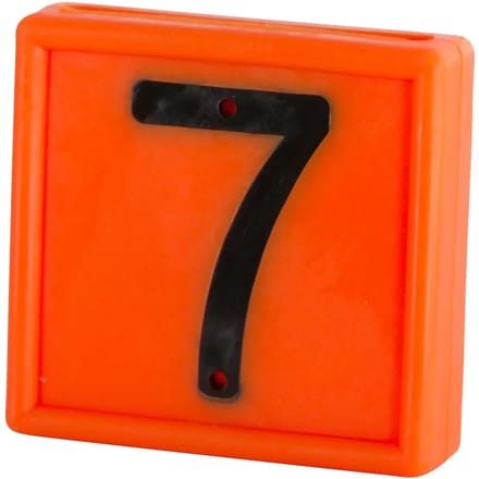 Genummerde markeerkraag om op de armband te schuiven Kerbl N°7 (x10)