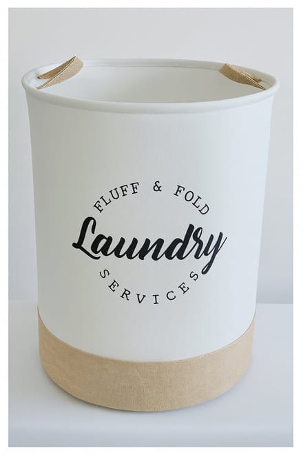 SUNMOOL Wasmand - Waszak - Laundry bag - Laundry basket - Opvouwbaar - 40x50cm - 60Liter - Beige