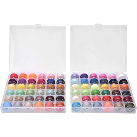 72 Kleuren Spoeldraad Transparant Hoge Kwaliteit met 2 Stuks Plastic Doos Naaimachine Accessoires72 gray