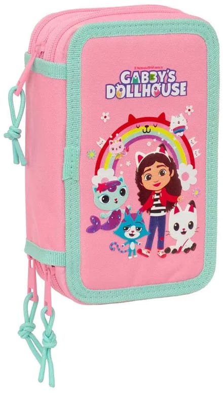 Safta Triple Gabby´´s Dollhouse Etui 37 Eenheden Roze Man
