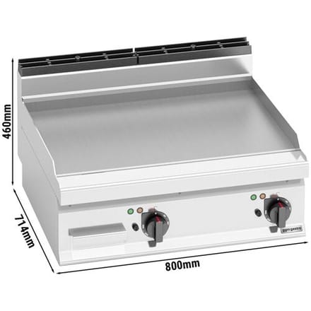 GGM Gastro Elektro Bratplatte - 9,6 kW - Glatt Zilver