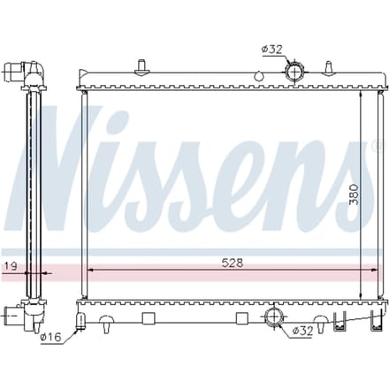 Radiator, motorkoeling NISSENS 63504