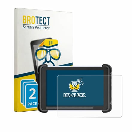 BROTECT - Screenprotector voor MUCAR 892BT - Folie Beschermfolie transparant 2 Stuks