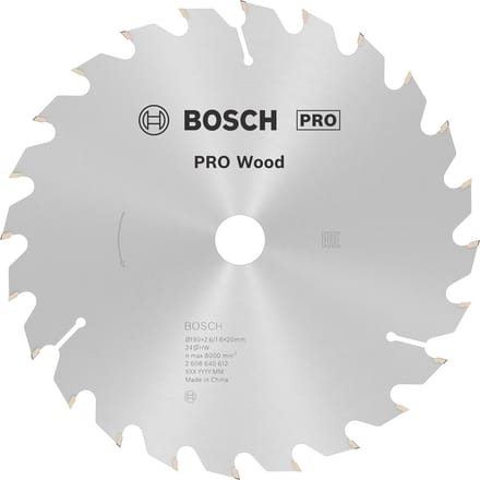 Bosch Cirkelzaagblad Optiline 190x2.6x20mm 24T