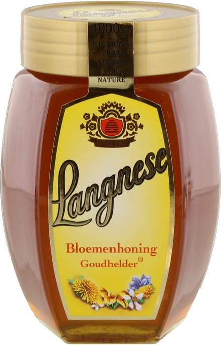 Langnese Bloemenhoning goudhelder - Pot 1 kilo