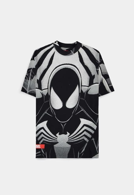 Marvel SpiderMan - Venom AOP Heren Tshirt - S - Zwart