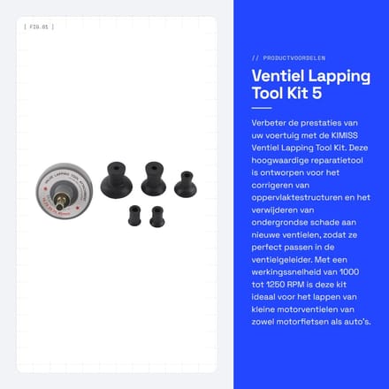 Dailygoods - Ventiel Lapping Tool Kit - 5 Zuigplaten - Universele Auto Reparatie Tool - Efficiënt onderhoud - Professioneel gereedschap - Auto accesso...